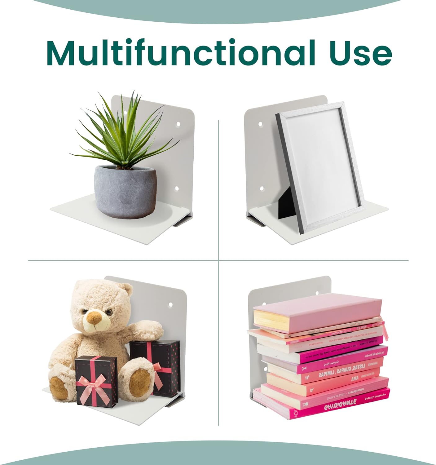 👍Last Day Promotion 60% OFF💥Invisible Floating Bookshelf - Metal Heavy Duty Wall Mounted Book Organizer