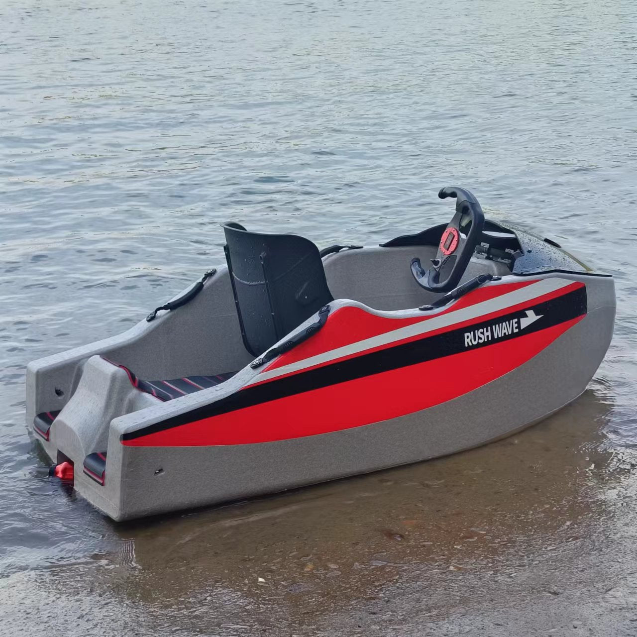 🌊🚤Electric Go Kart Boat - 18KW Mini Jet Boat(Free life jacket + battery)