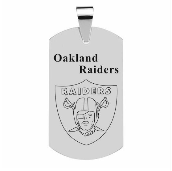 LAS VEGAS RAIDERS TITANIUM STEEL DOG TAG