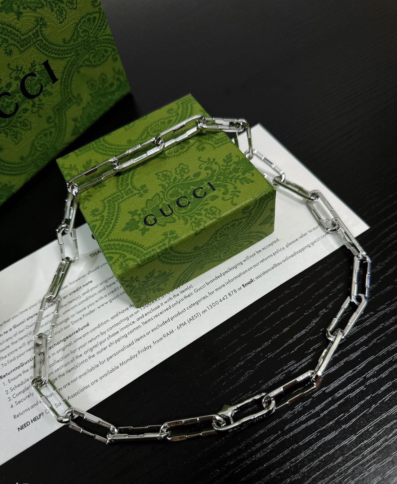 Gucci Safety Pin Necklace
