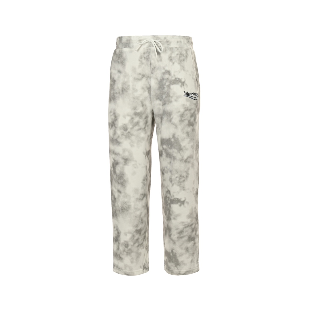 Balenciaga 24Fw embroidered cola mud-dyed washed trousers