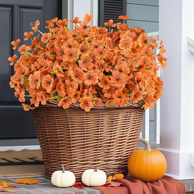 🔥On Sale🔥Artificial Fall Flowers  for Outdoor Indoor Garden Home Decoration