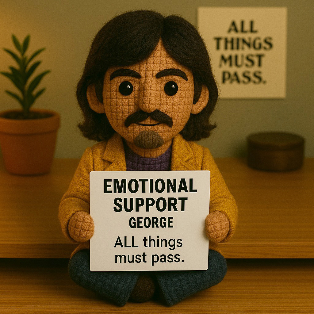The Beatles Emotional Support Crocheted Dolls