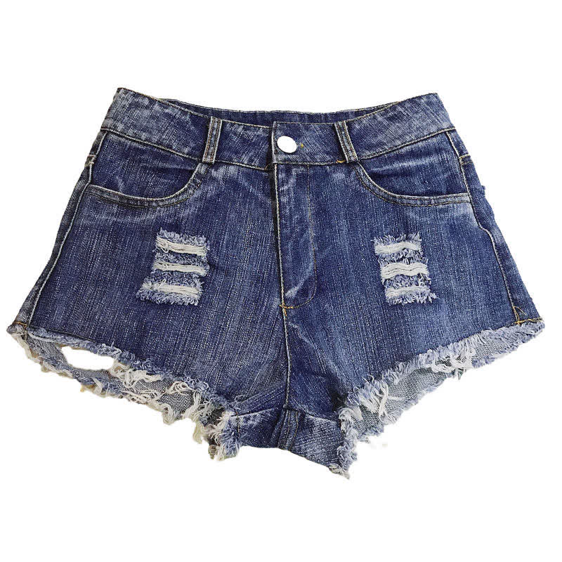 Sexy Ripped Hollow Out Denim Shorts Lingerie