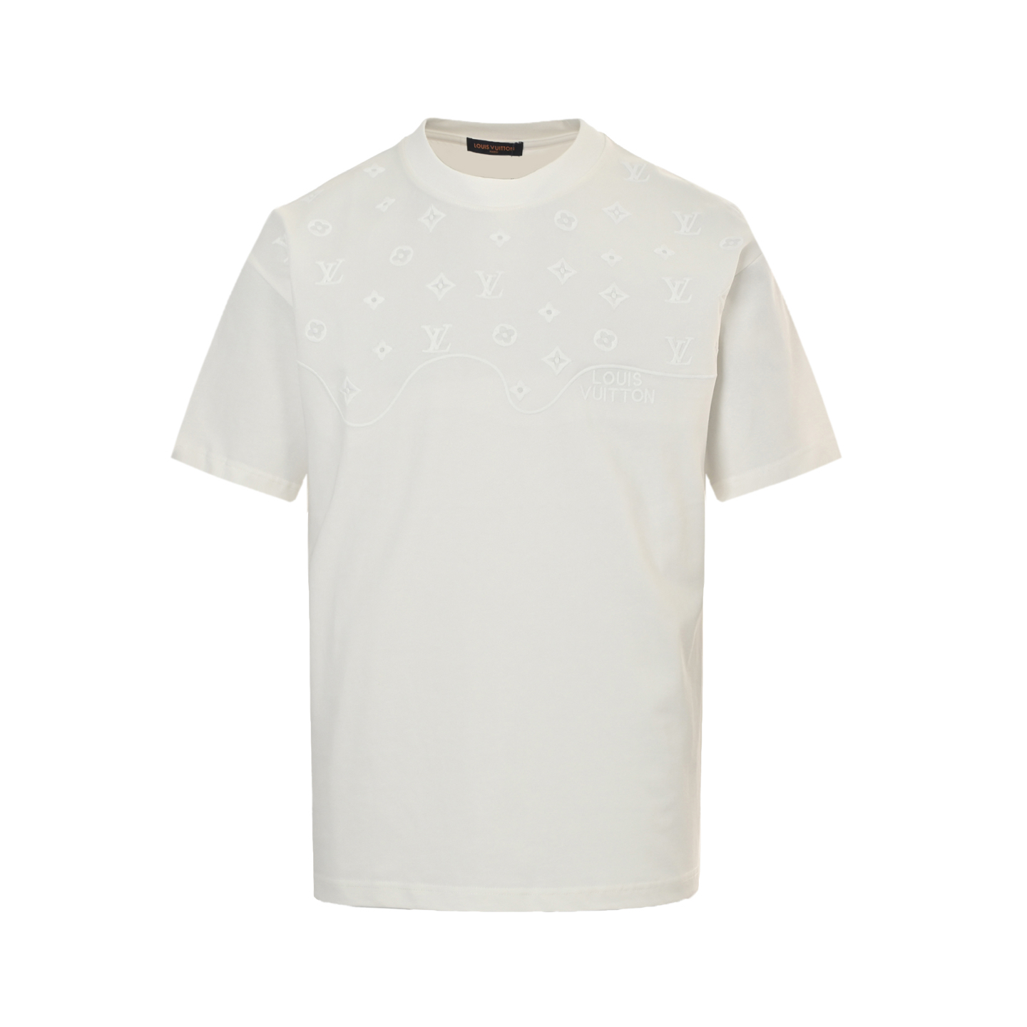 Louis Vuitton 25ss obscure monogram logo embroidered short sleeves