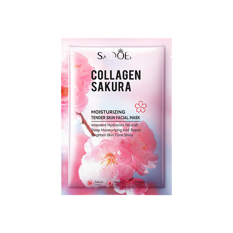 Sakura sheet collagen moisturizing and rejuvenating excellent mask skin care effect mask