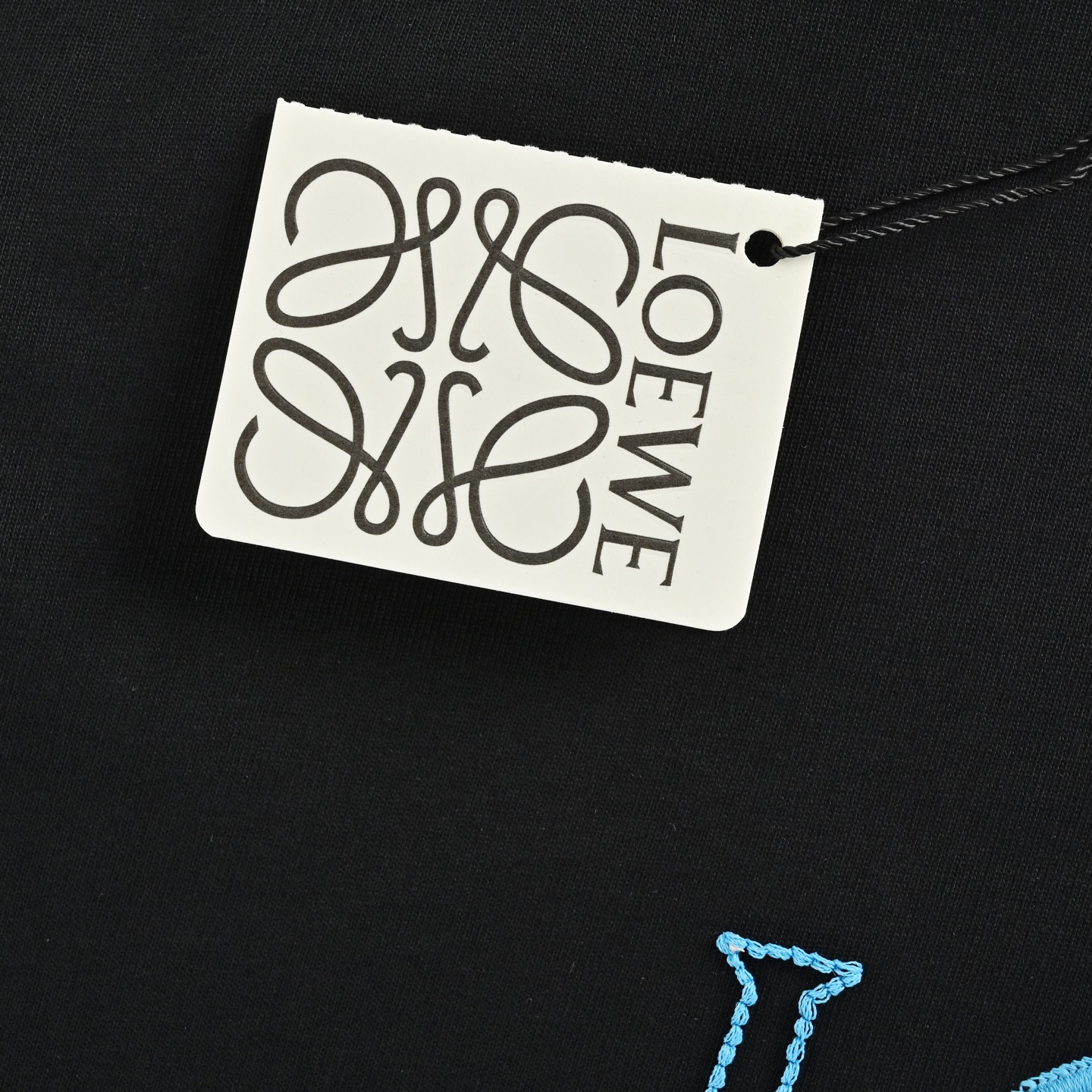 Loewe 25ss irregular logo contrast embroidered short sleeves