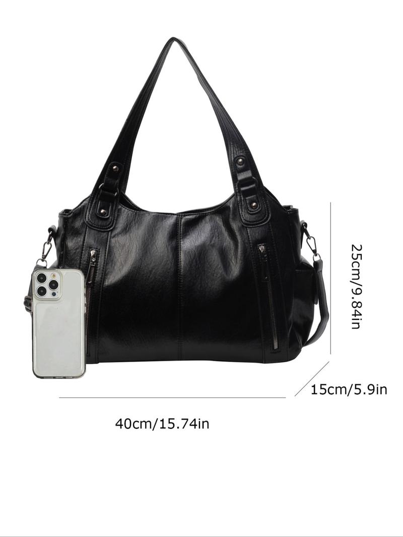 🌲Early Christmas Sale 49% OFF🌲Women's Punk Style Studded Decor Tote Bag
