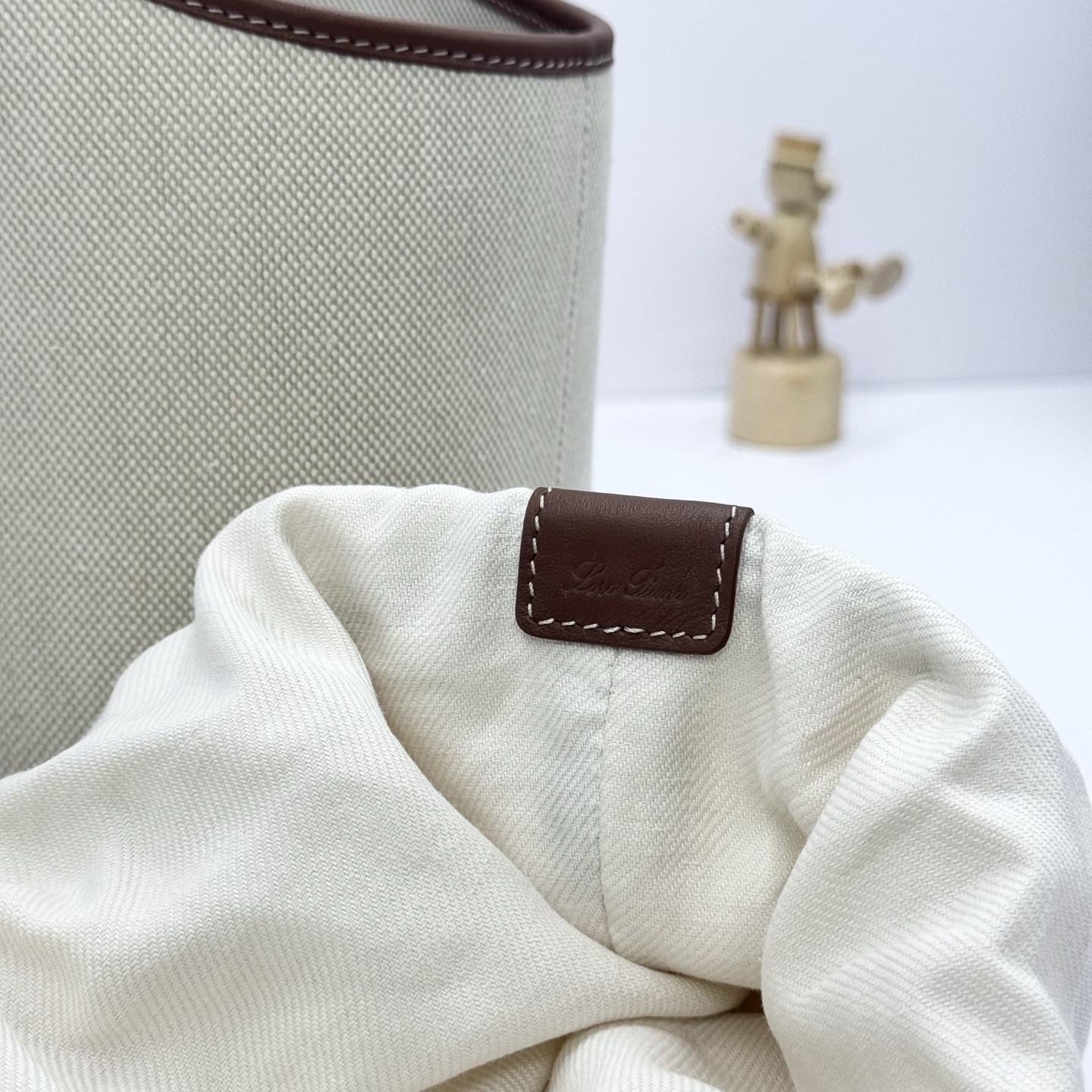 Loro Piana Bobbin Canvas Bag