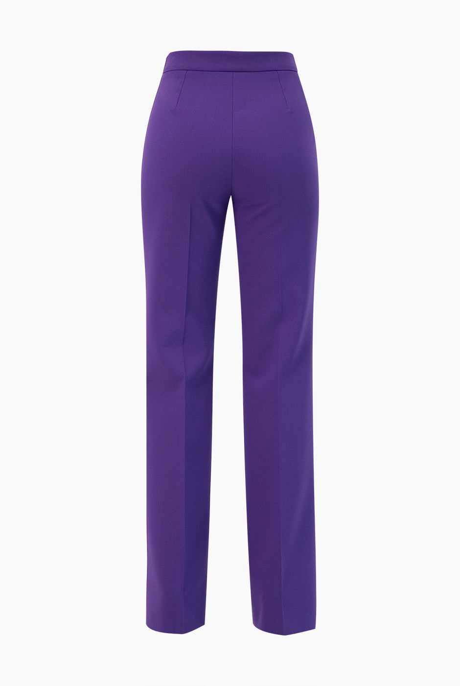 Pantalon recto en tono morado