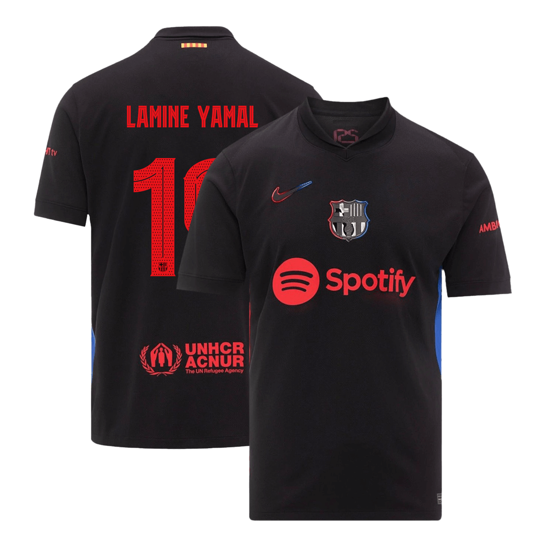 LAMINE YAMAL #19 Barcelona Away Custom Football Jersey 2024/25-UCL