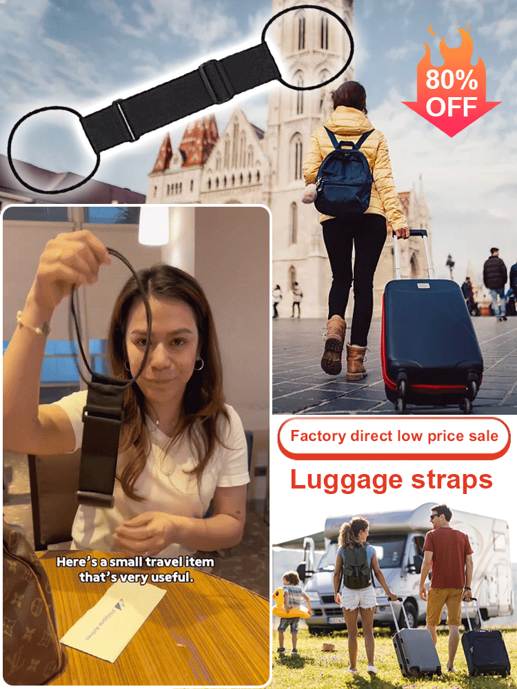 ✈️Best travel hack! 👜Adjustable Luggage Bag Attachment Strap