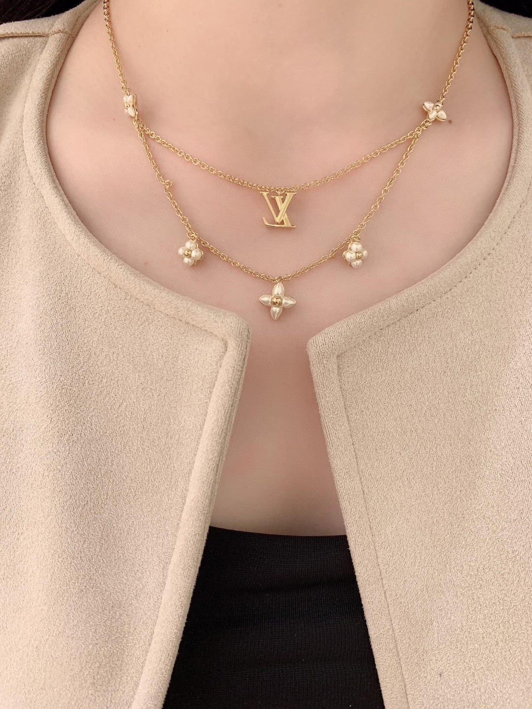 Louis Vuitton Double Chain Necklace