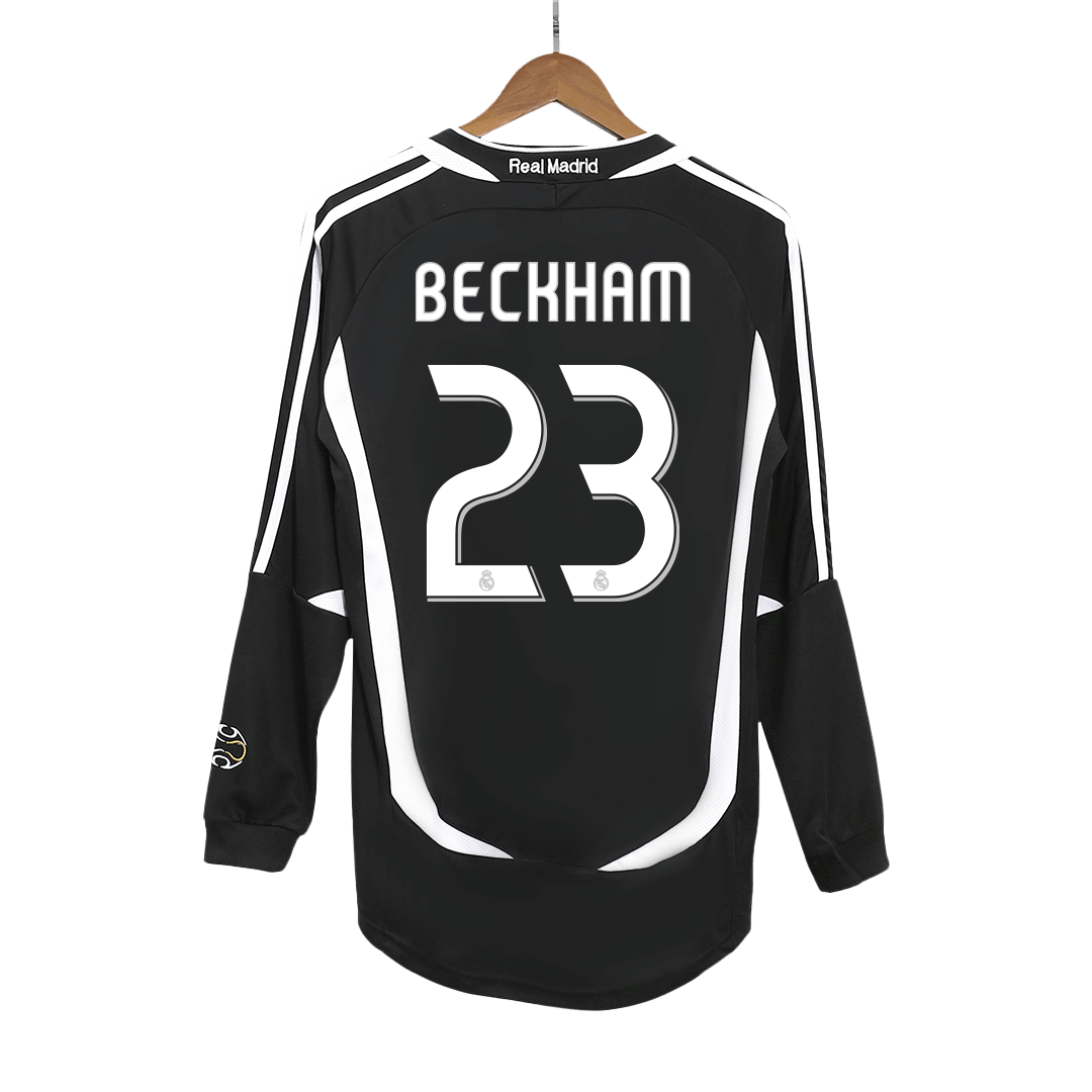 BECKHAM #23 Retro Real Madrid Away Football Shirt 2006/07