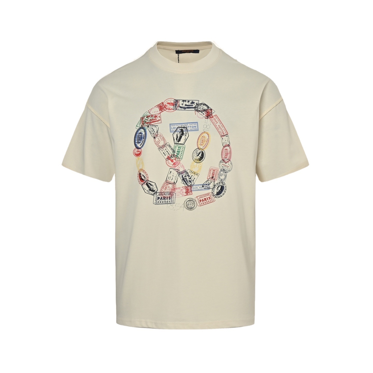 Louis Vuitton 25ss chain logo print short-sleeved shirt