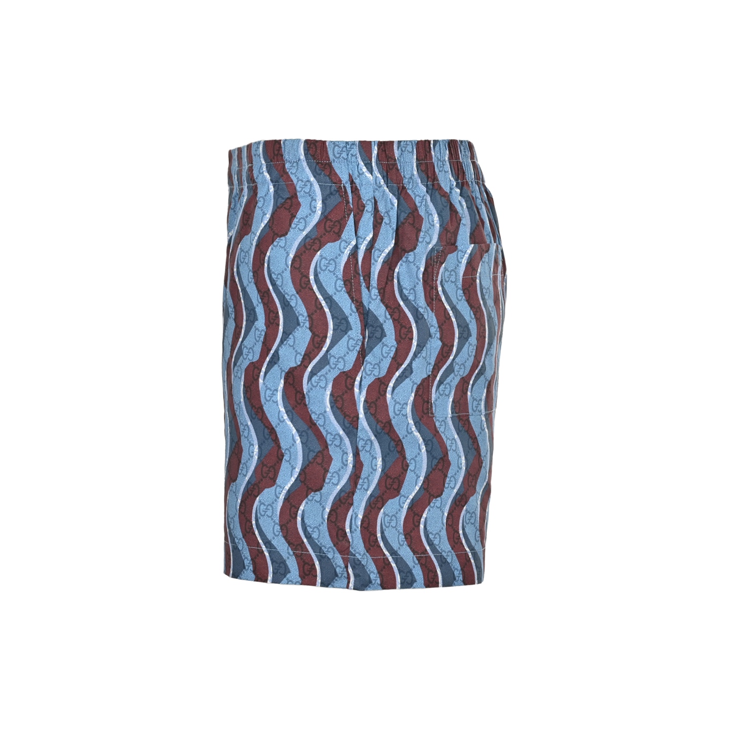 Gucci 25ss all over print snake pattern short sleeve shorts