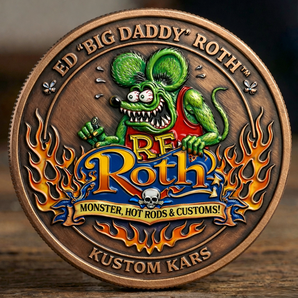 🪙 Ed 'Big Daddy' Roth Kustom Kars Coin
