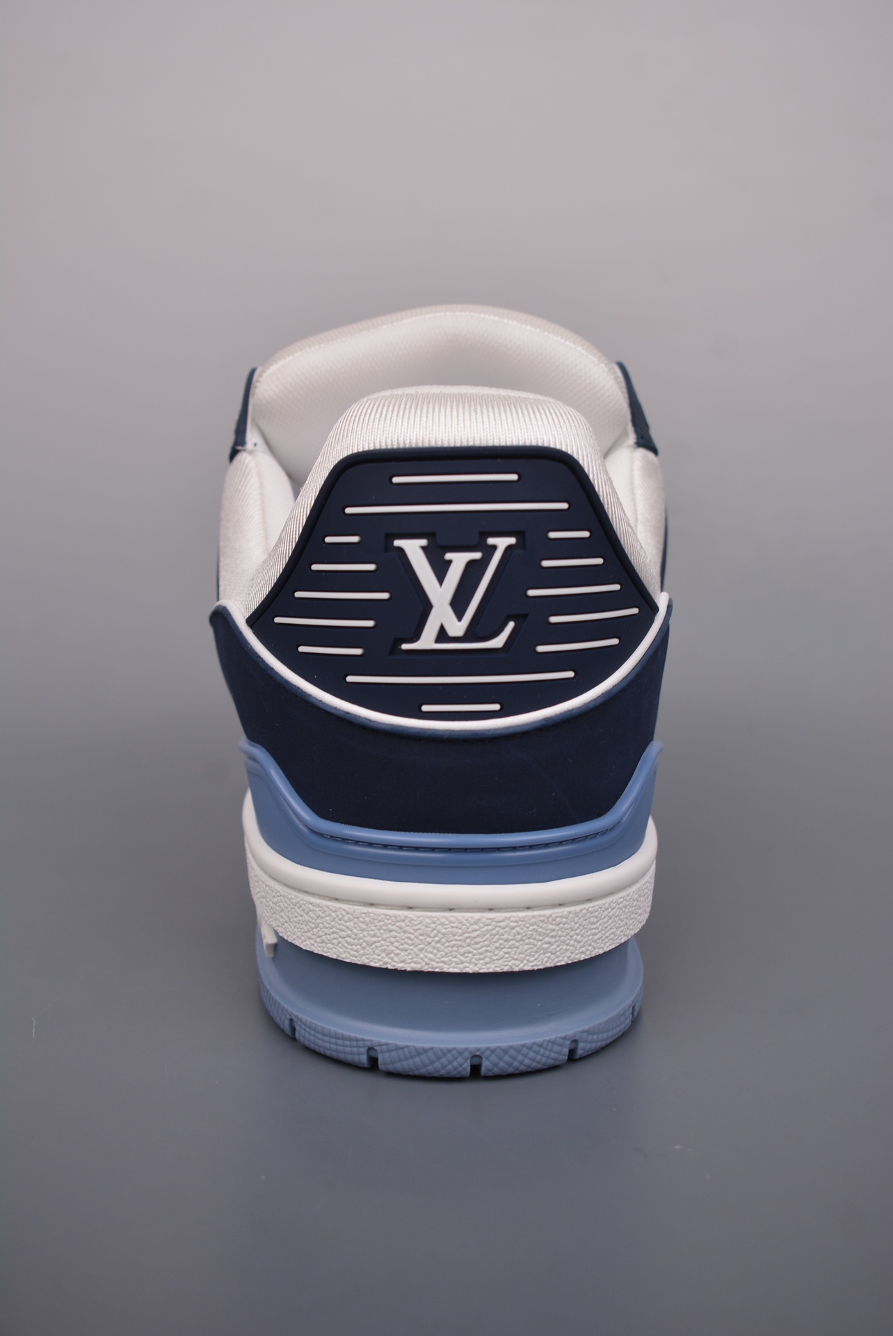 Louis Vuitton Trainer Sneaker Low Obsidian Blue and White 1ABLUP