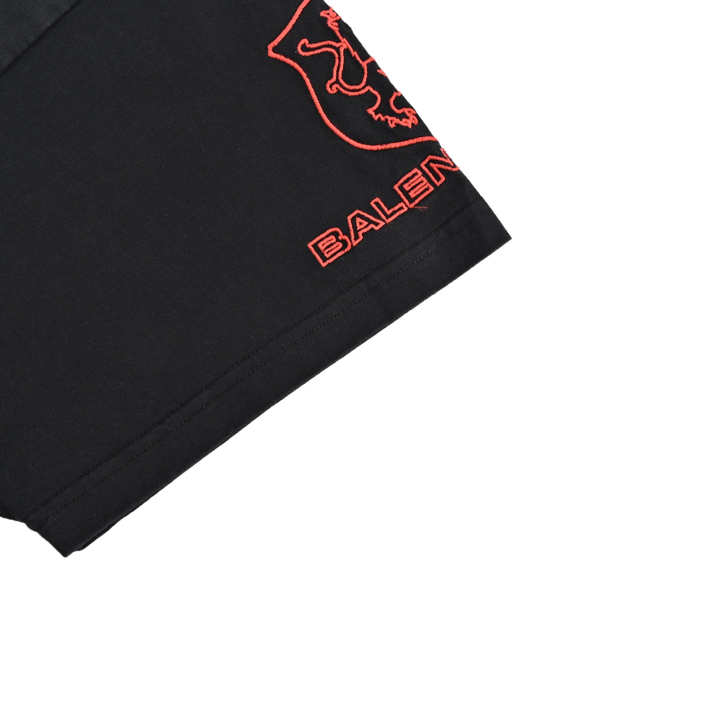 Balenciaga Lion Club Lion Badge Washed Short Sleeve