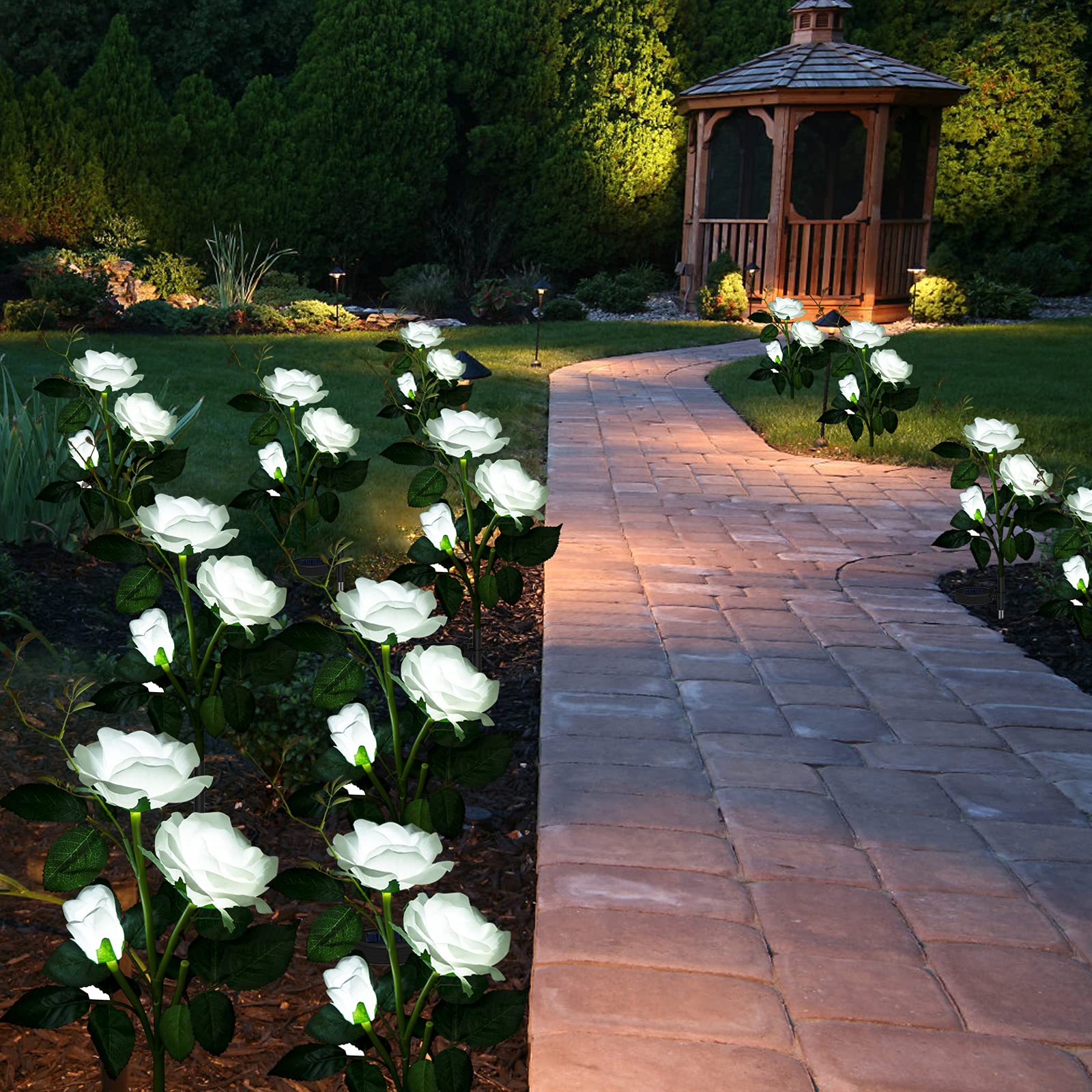 🔥Mother's Day Early Sale-[SAVE 50% OFF]--ARTIFICIAL ROSE SOLAR GARDEN STAKE LIGHTS--BUY 3 GET 10% OFF & FREE SHIPPING