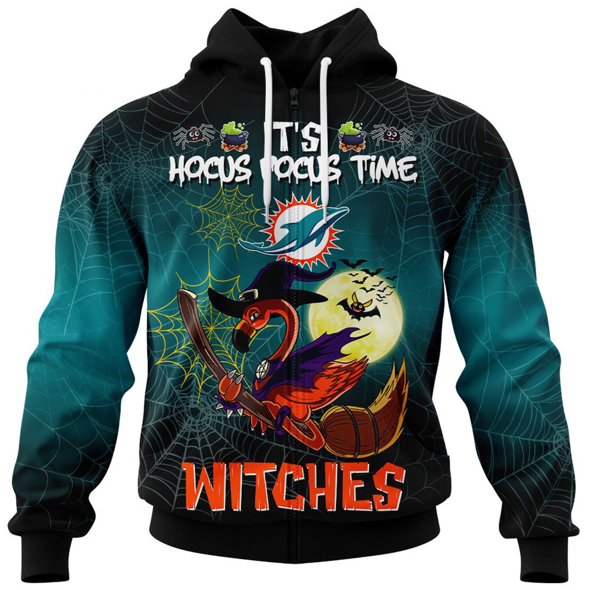 MIAMI DOLPHINS 3D HOODIE HALLOWEEN002