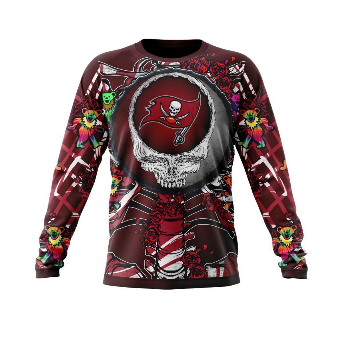 TAMPA BAY BUCCANEERS 3D HOODIE MIX GRATEFUL DEAD