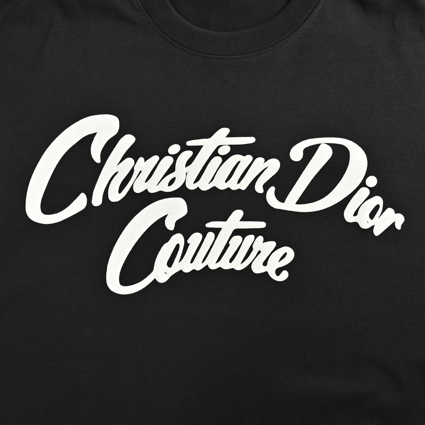 Dior 25ss foam letter print short sleeve