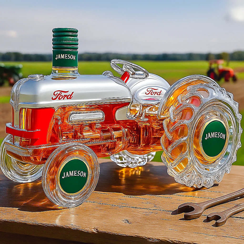 Classic Ford 9N Tractor Whisky Bottle