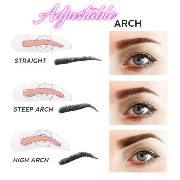 (⚡Last Day Flash Sale-50% OFF)Adjustable Perfect Eyebrow Stamp--Buy 3 Free Shipping Now