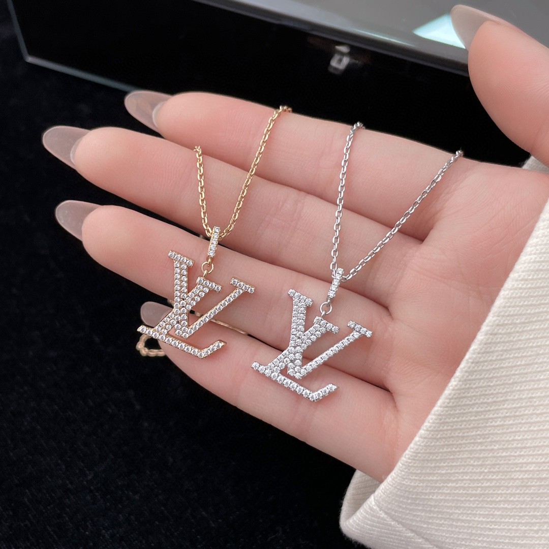 Louis Vuitton Alphabet Diamond Necklace