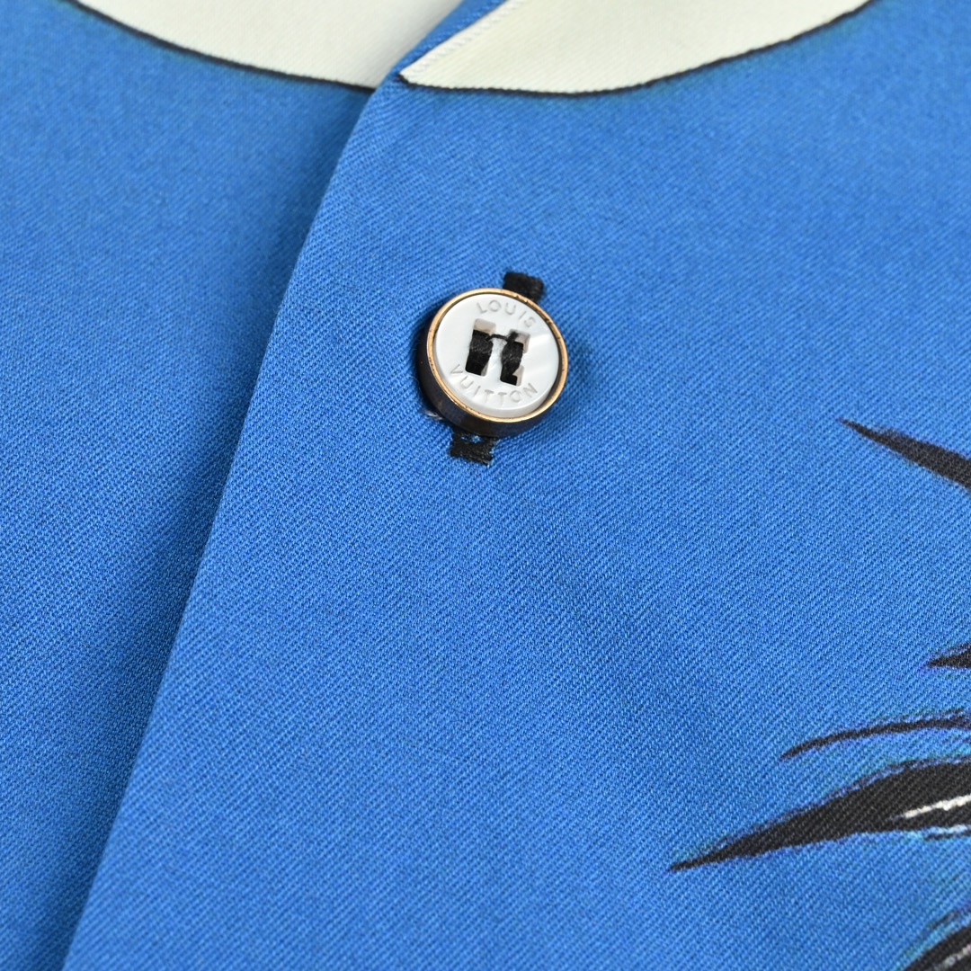 Louis Vuitton 24ss Beach Moonlight Print Short Sleeve Shirt