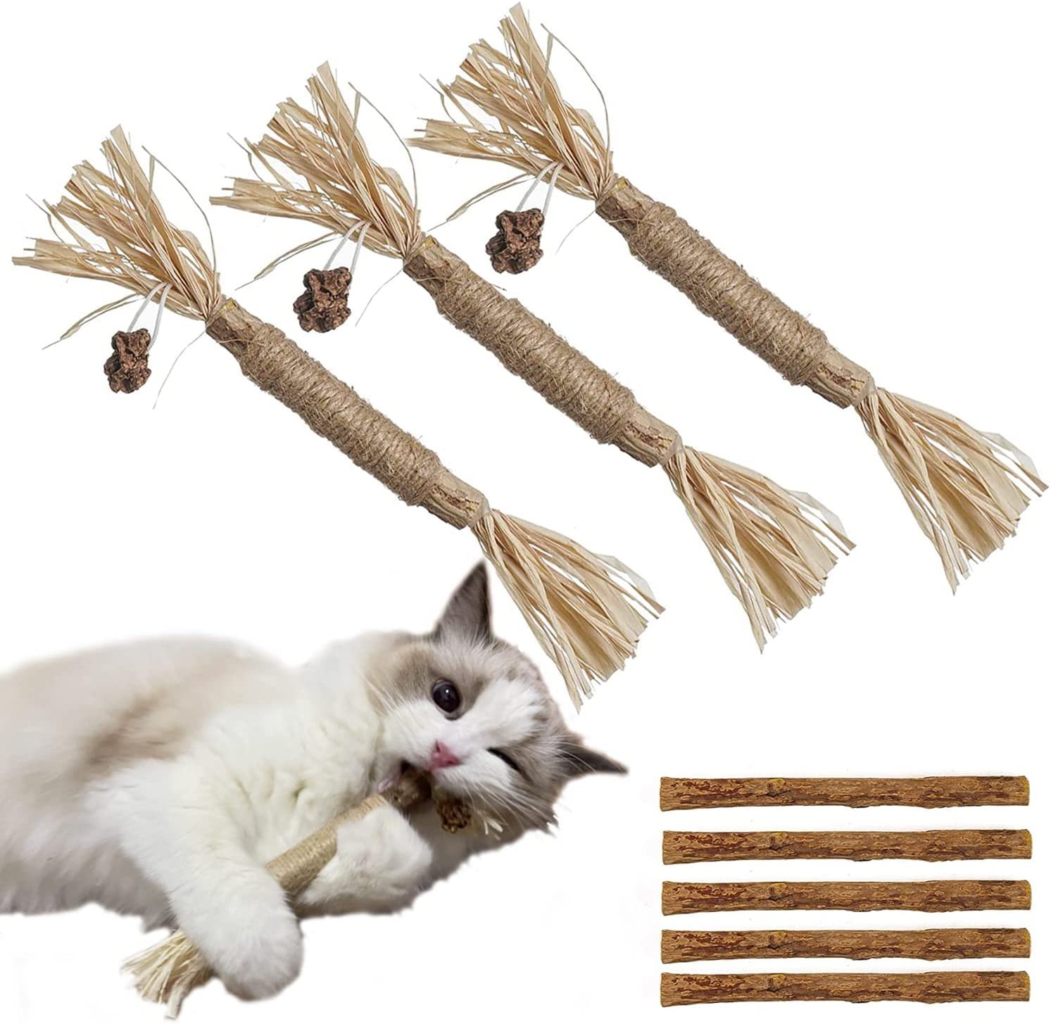 🎅EARLY CHRISTMAS SALE - 48% OFF🎄-😺Silvervine Stick for Cats Chew Toy-BUY 4 GET 4 FREE & FREE SHIPPING