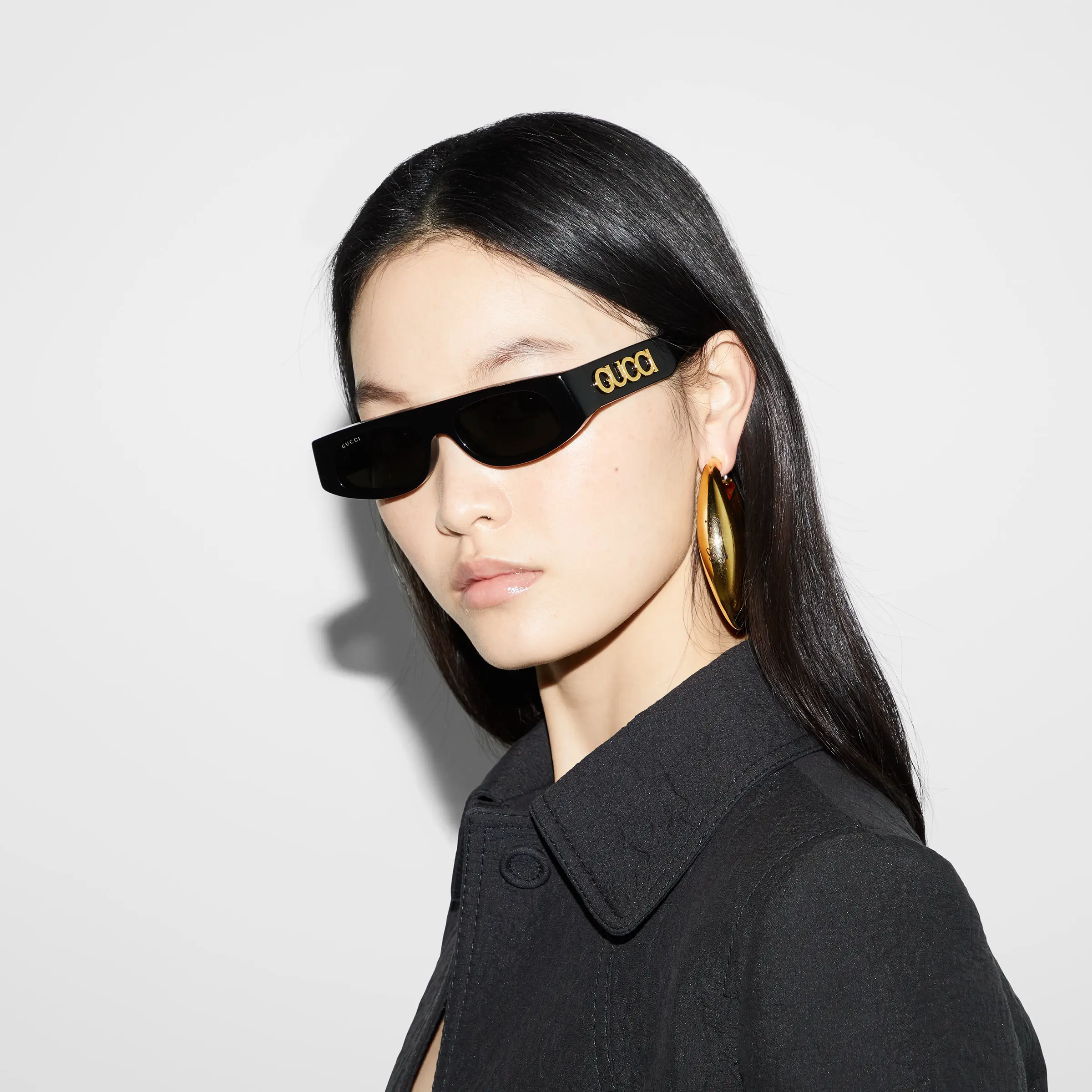 Gucci geometric frame sunglasses