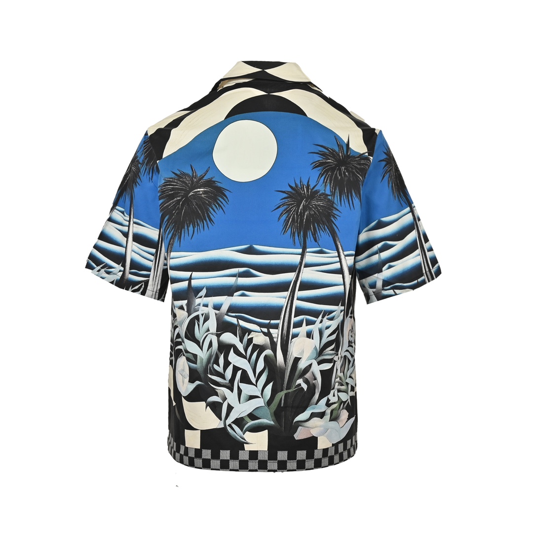 Louis Vuitton 24ss Beach Moonlight Print Short Sleeve Shirt