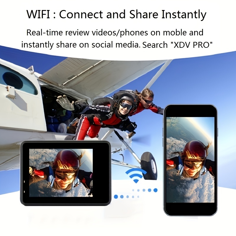Action Camera Ultra HD 4K/60fps 24MP WiFi 2