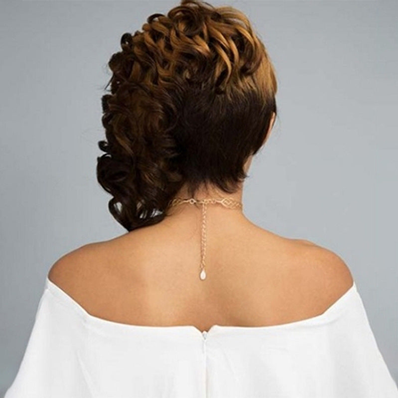 Luna Wigs Brown Voluminous Short Curly Wig