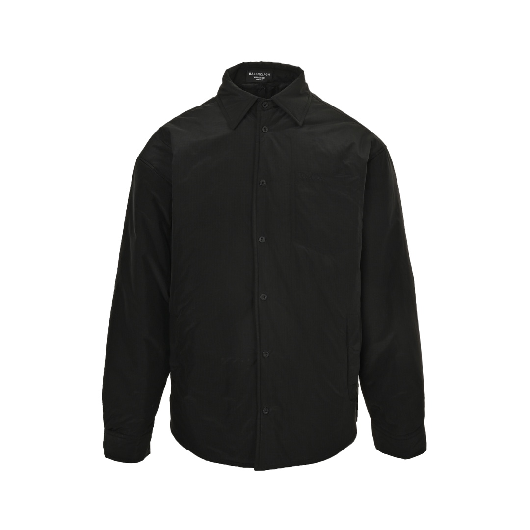 Balenciaga 24Fw pocket small logo long-sleeved shirt cotton coat