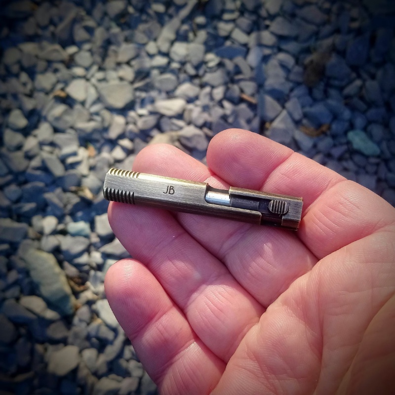Brass retro mini bolt action pen - Personalised name laser engraving