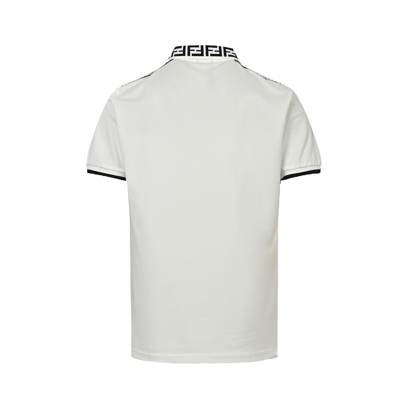 Fendi 25ss embroidered eyes ribbon Polo short sleeve