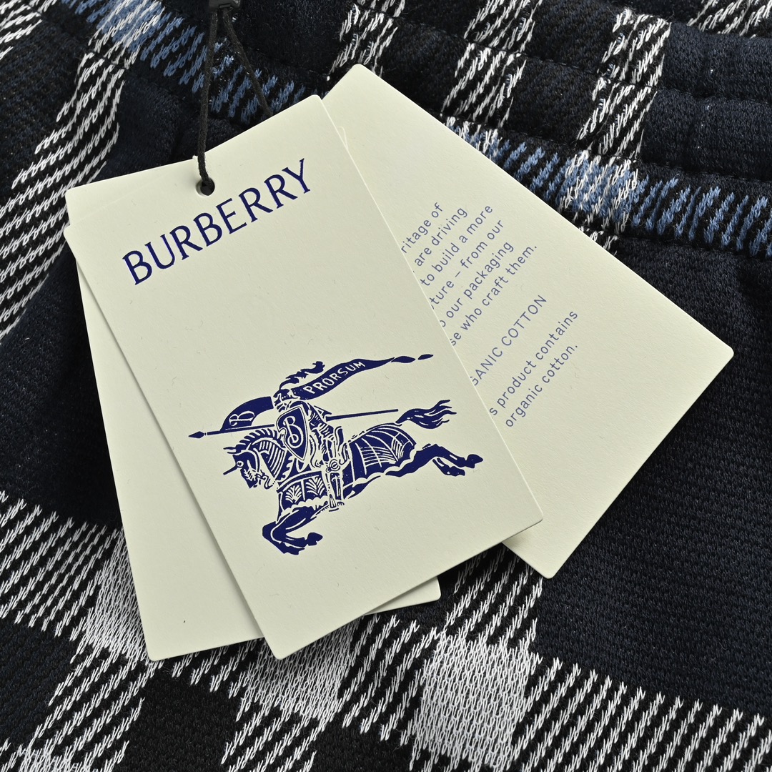 Burberry 24ss check knit shorts