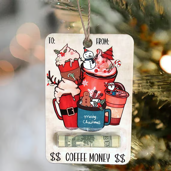 🎅💸Christmas Hot Sale 70% Off - Handcrafted Wooden Money Holders Gift