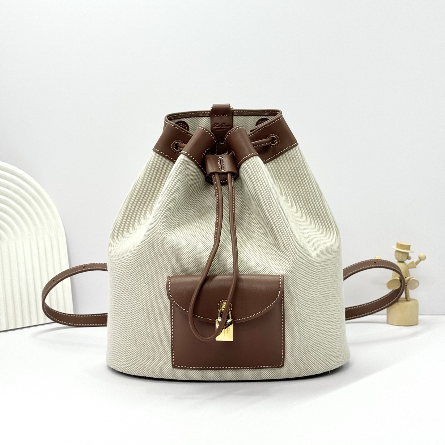 Loro Piana Extra Drawstring Backpack FAP4322
