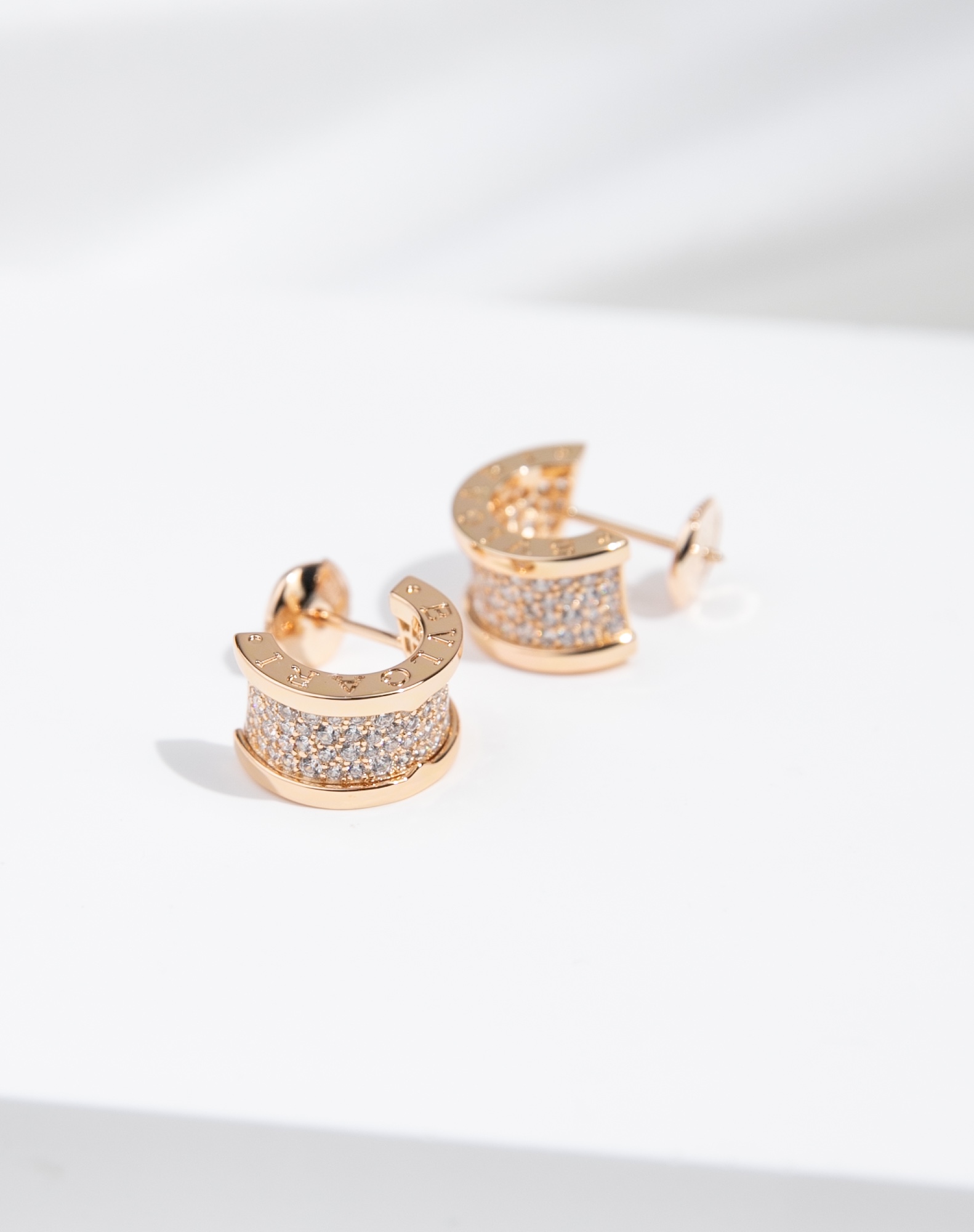 Bulgari Full Diamond Waist Earrings