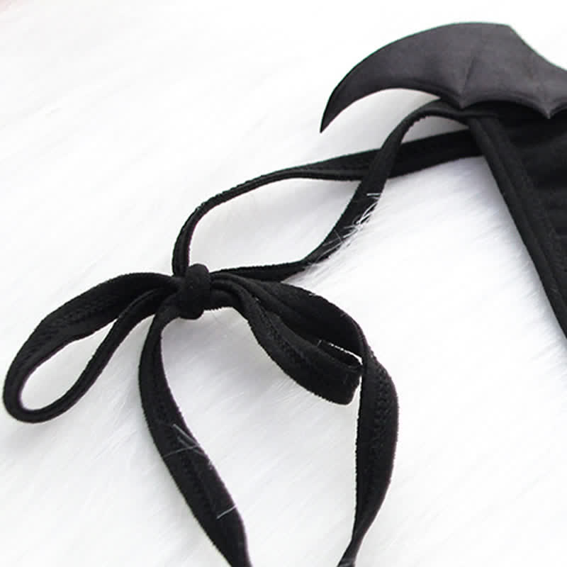Devil Angel Wings Lace Up G-string
