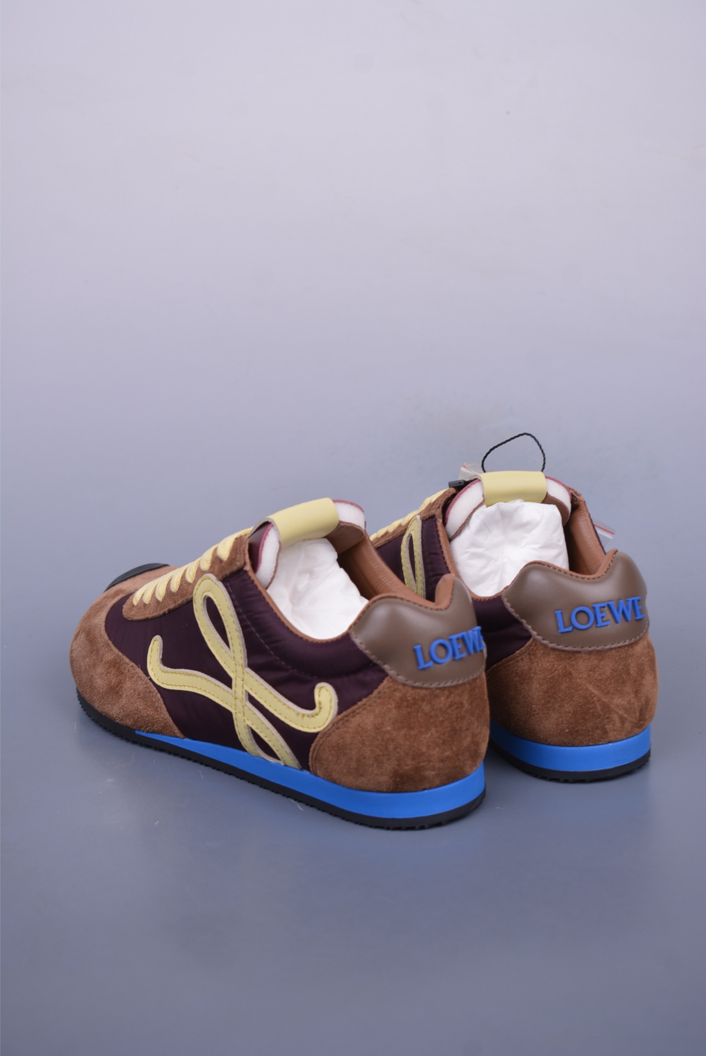 Loewe Ballet Runner 2.0 Sneakers Brown Blue Yellow MBR2282X01-4865