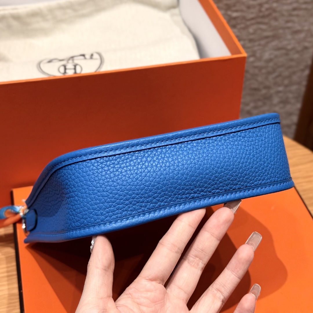 Hermès Evelyne 17 Blue zelige handbag (handmade to order)