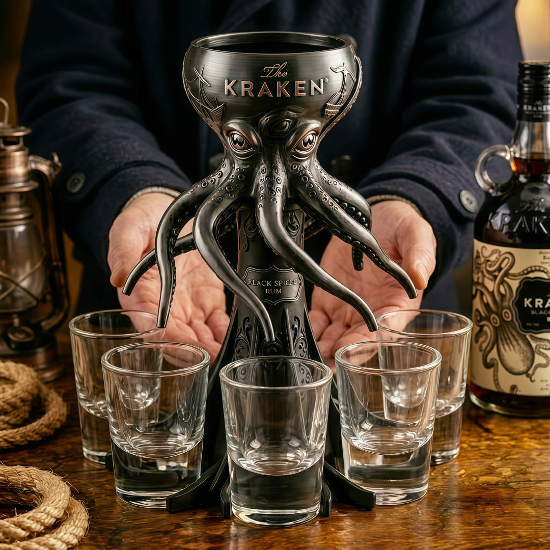 ๐ The Kraken 6-Shot Liquor Dispenser