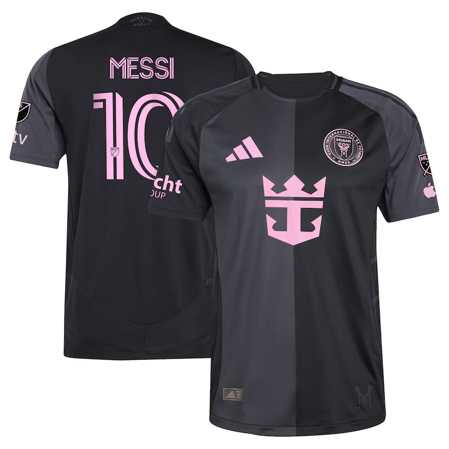 Lionel Messi Inter Miami CF adidas 2025 Euforia Authentic Player Jersey - Light Pink/Black