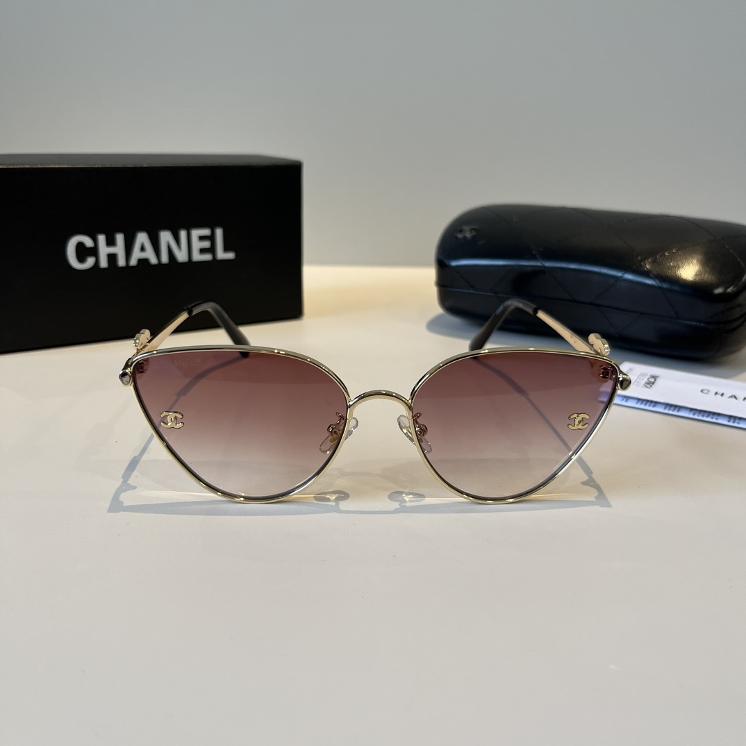 Chanel round frame sunglasses