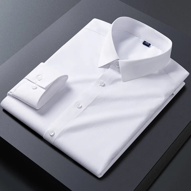 Stretchable Long Sleeve Button-up